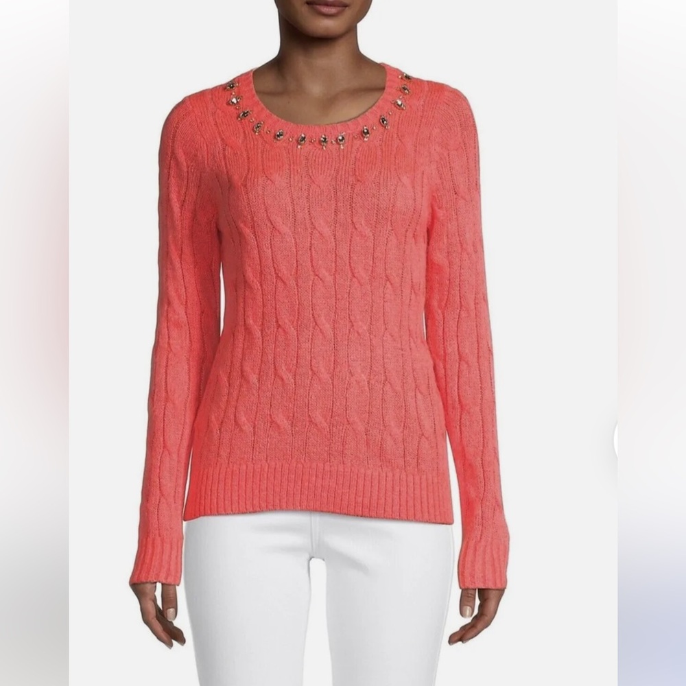 Lilly Pulitzer Dario Sweater in Yummy Melon XL; NWT